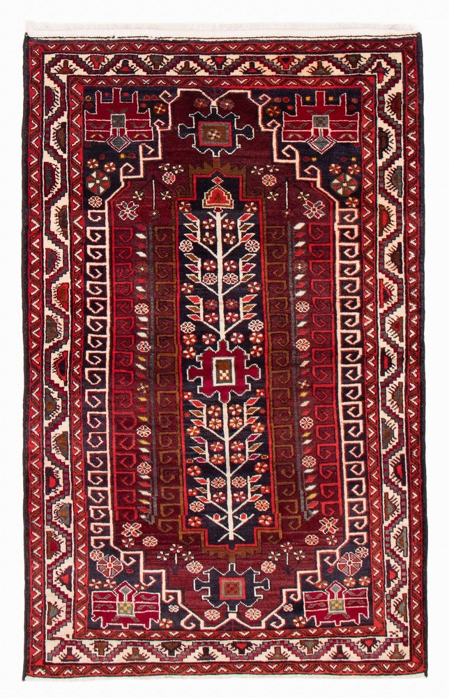 Traditional Vintage Hand-Knotted Area Rug 4'9" x 7'5" Oriental Wool Carpet