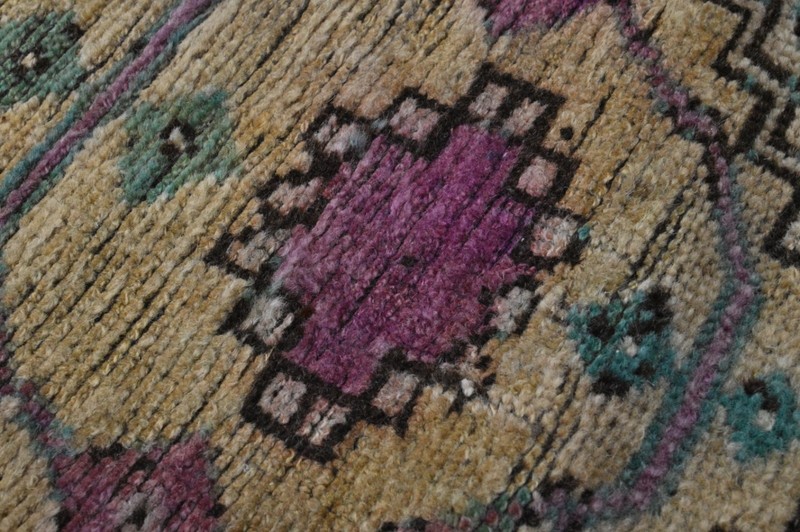 RAINBOW Turkish Oushak Rug 2x3 Vintage Handmade Anatolian Small Doormat Kilim gallery