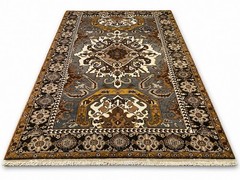 Rare Vintage 1960-1980s Natural Dye Wool Pile Legendary Kayseri Rug 5’6”x9’9”ft