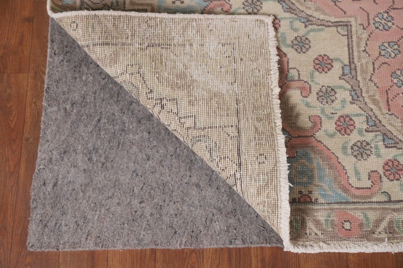 Handmade Traditional Pink Wool Area Rug 6x10 Ft Over-Dyed Medallion Bedroom Rug gallery
