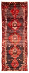 Vintage Hand-knotted Runner Rug 3’4″ x 9’3″ Traditional Oriental Wool Carpet