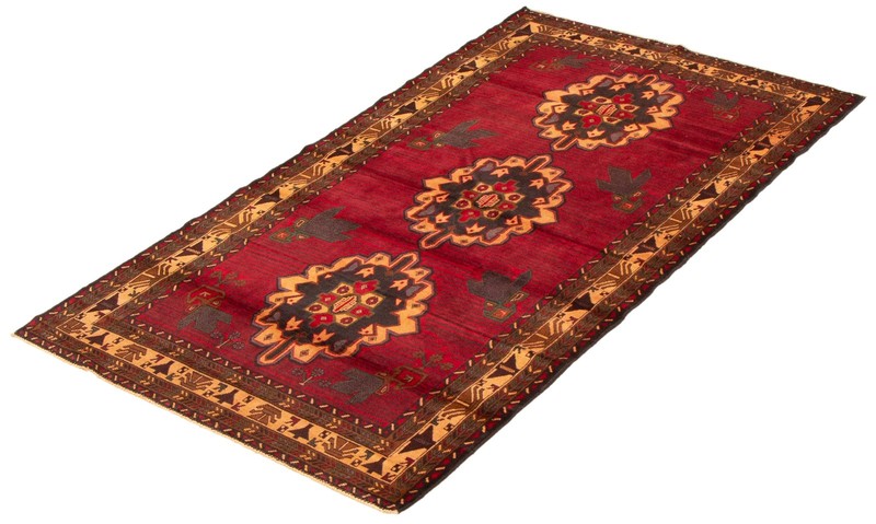 Vintage 3'8" x 6'9" Traditional Hand Knotted Vegetable Dye Wool Area Rug gallery