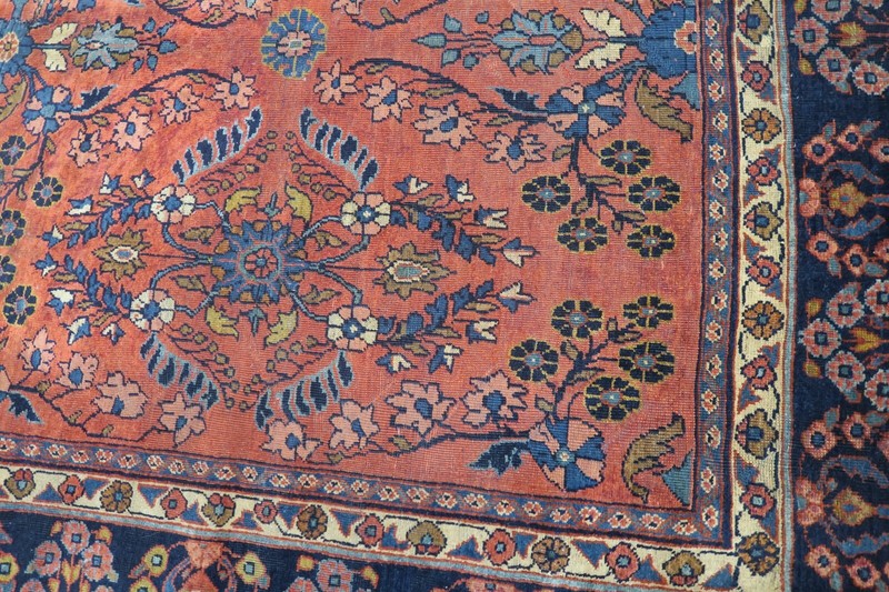 Vintage Kurdish Northwest Rug Wool Hand Knotted 7'9 x 10'4 Distressed gallery