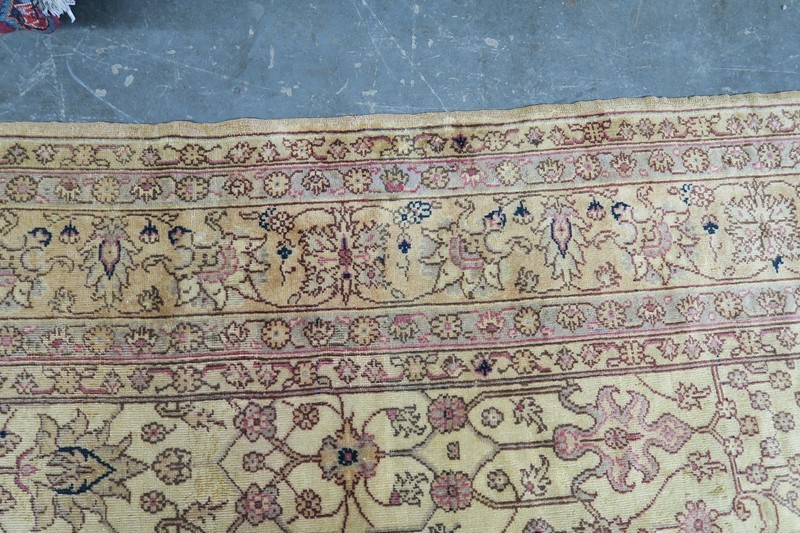 Vintage Turkish Sivas Kayseri Oushak Rug 10'9 x 13'8 Hand Knotted Wool Allover gallery