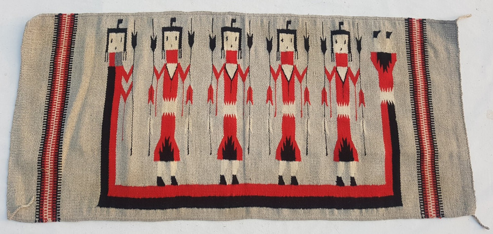 Vintage Traditional Handcrafted Navajo American Rug for Home Décor 160x74 cm