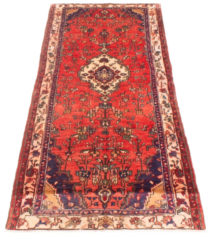 3'6" x 9'3" Vintage Hand-knotted Runner Rug Traditional Oriental Wool Carpet gallery
