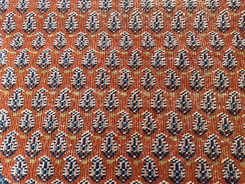 3 X 3 ft COLLECTORS' ITEM Antique Stunning Round Boteh Maresali Round Capet gallery