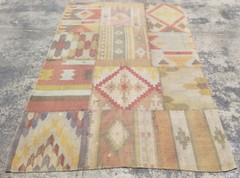 Vintage Traditional Handmade Beautiful Scandinavian Kilim Floor Rug 230×157 cm