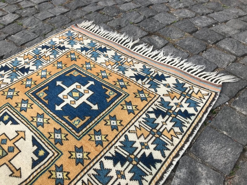 Handmade Rug Turkish Area Rug Vintage Rug Oushak Rug Antique Rug Bohemian Rug gallery