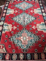 Vintage Handmade Colorful Turkish Bessarabian Kilim Rug, 6’x9′