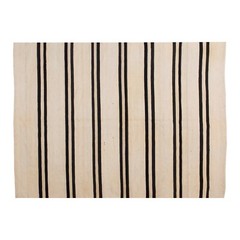 Vintage Minimal Kilim Rug,Striped Kilim Rug,Turkish Kilim Rug, 4’8 x 6’11 ft