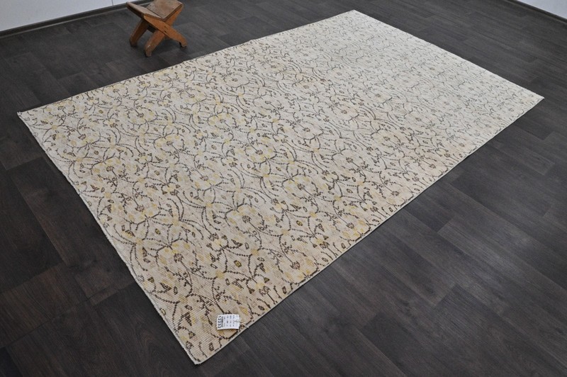 Oushak Turkish Vintage Rug 6x9 Kilim Rug Anatolian Handmade Boho Decor BEIGE gallery