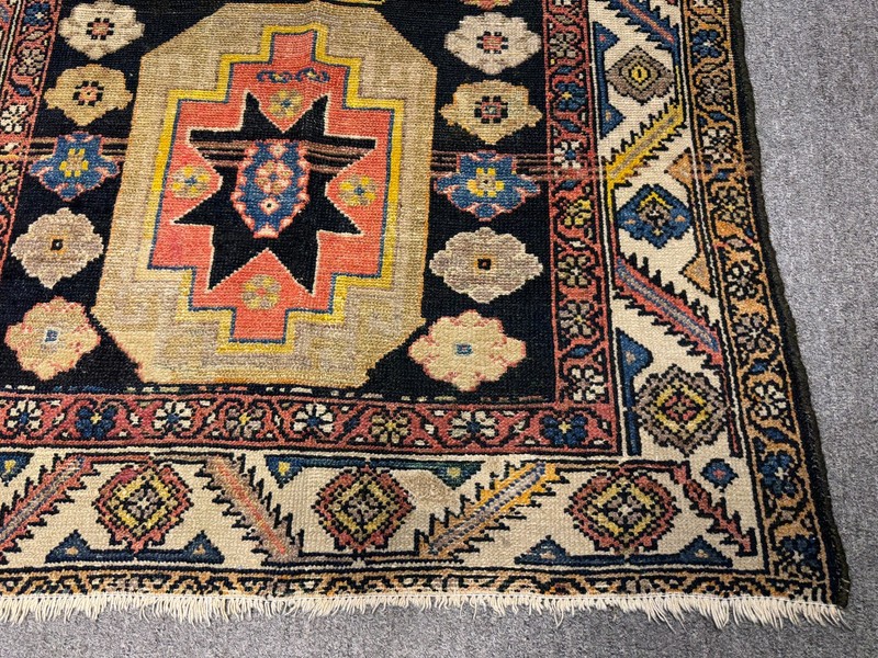 1920s Antique Caucasian Star Kazak Rug 3x5 Handmade Vintage Oriental Rug Shirvan gallery