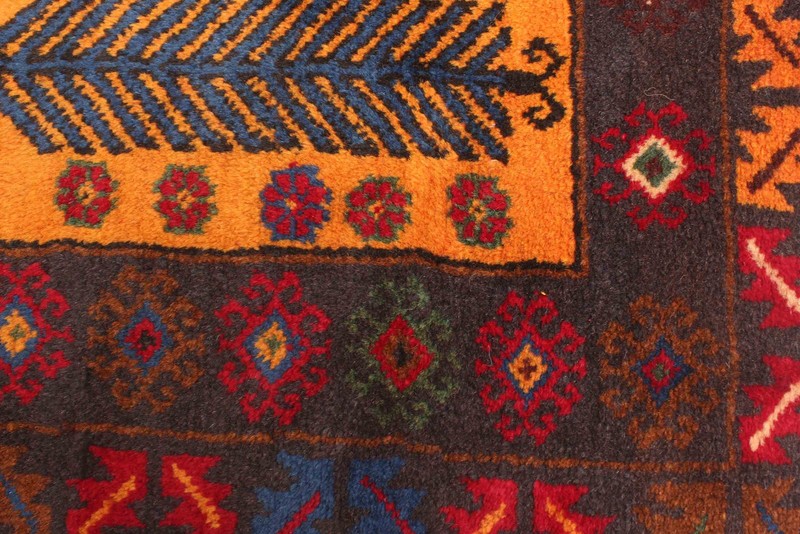 Vintage 3'6" x 5'9" Traditional Hand Knotted Vegetable Dye Wool Area Rug gallery