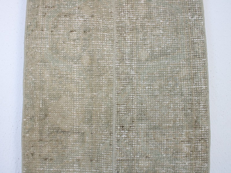 2x8 Turkish Handmade Runner Rug Beige Brown Patchwork 1.5x8.1 ft gallery