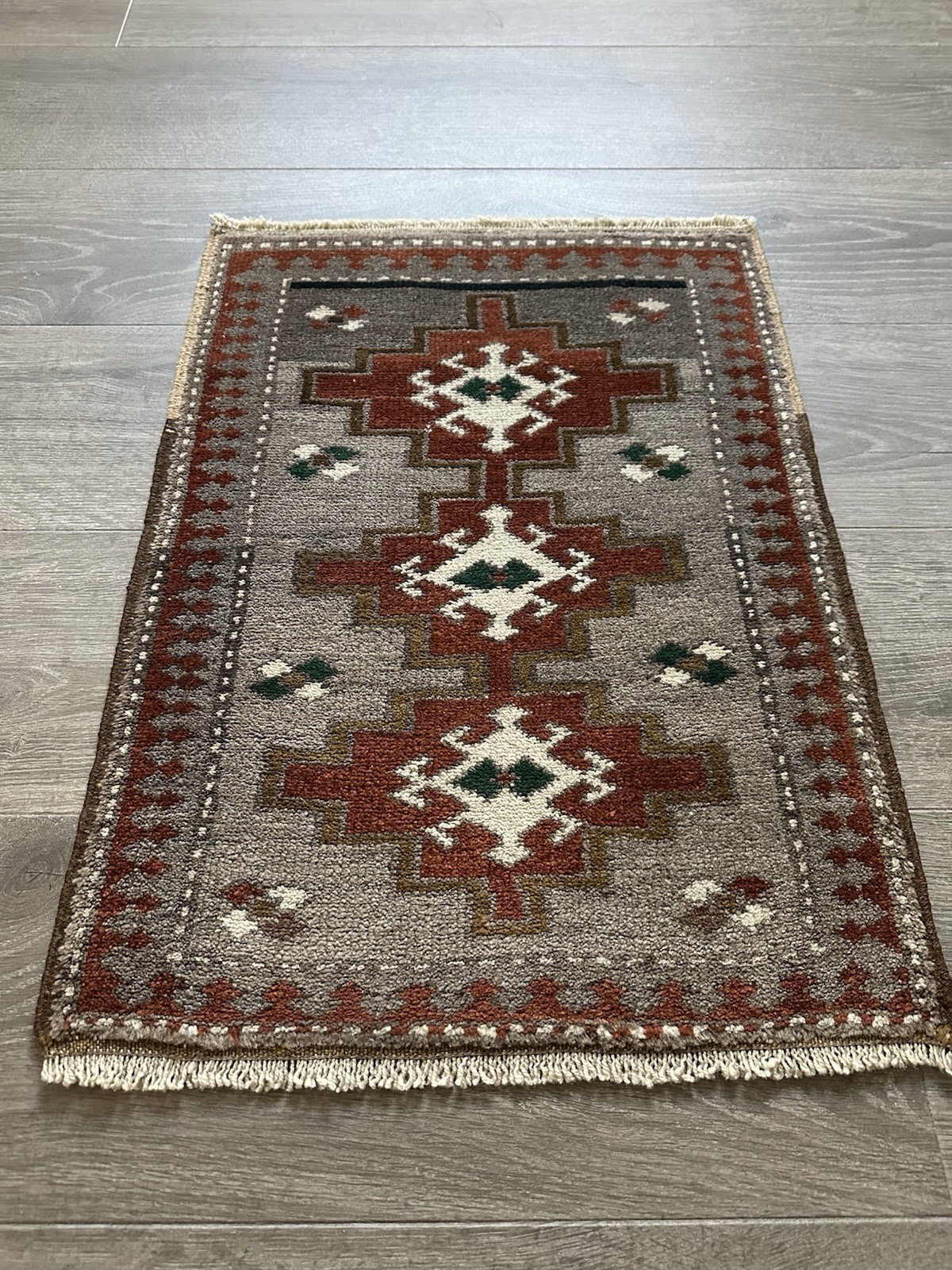 Small Rug, Boho Deco, Handmade Rug, Home Decor, Carpet, Wool Rug 1,3 x 2,9 ft gallery