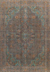 Over-Dyed Handmade Wool Tebriz Area Rug 10×12 Traditional Handmade Carpet