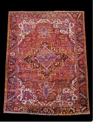 Geometric Design Hand-Knotted 10X13 Traditional Oriental Rug Home Decor Carpet