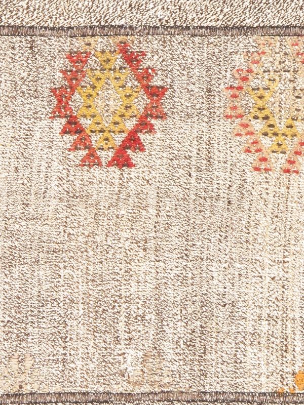 Vintage Hand Woven Area Rug 3'10" x 6'6" Traditional Cotton Oriental Carpet gallery