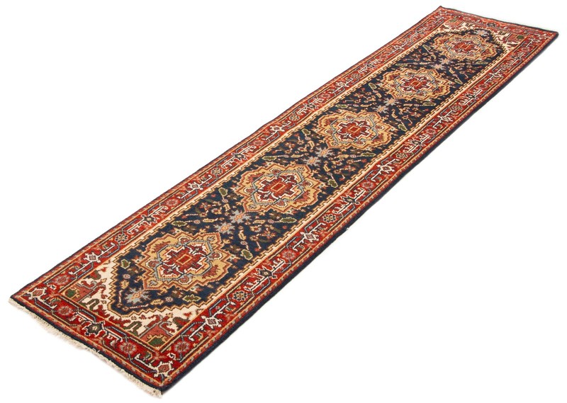 Vintage Hand-knotted Runner Rug 2'8" x 11'1" Traditional Oriental Wool Carpet gallery