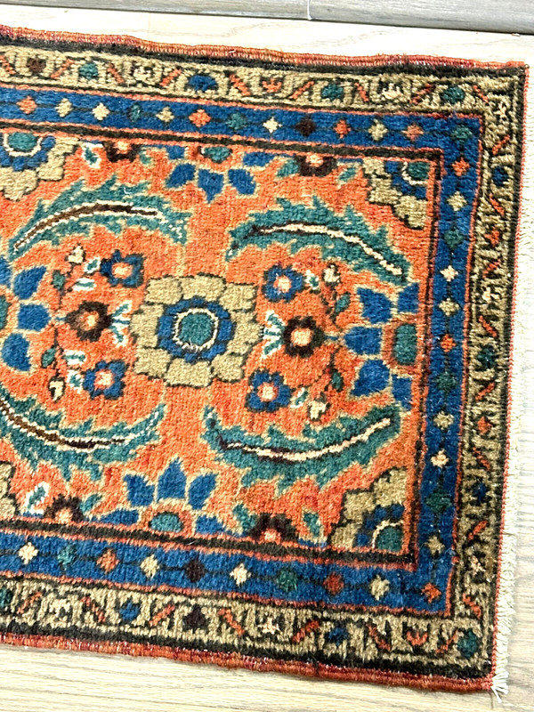 ANTIQUE ORIENTAL HERIZ SERAPI HAND WOVEN RUG 2X9FT gallery
