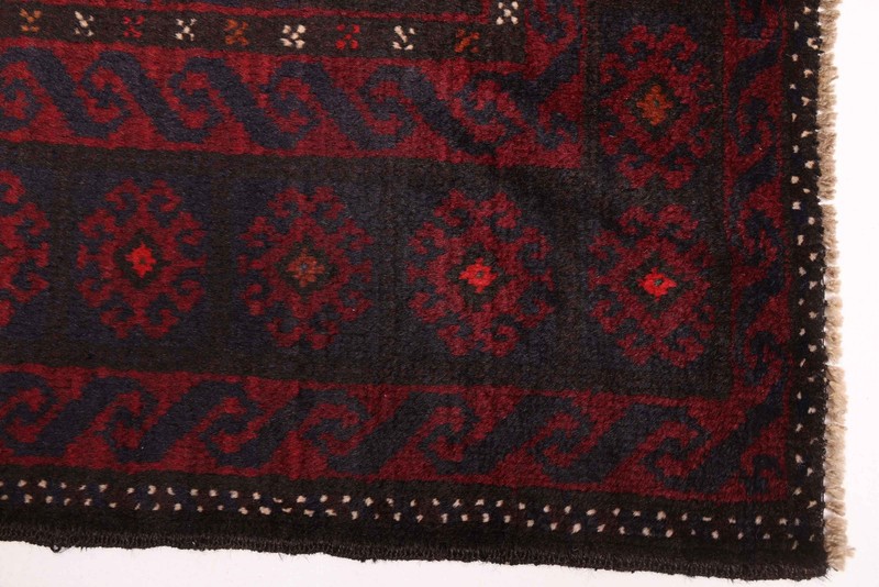 Vintage 3'7" x 6'4" Traditional Hand Knotted Vegetable Dye Wool Area Rug gallery