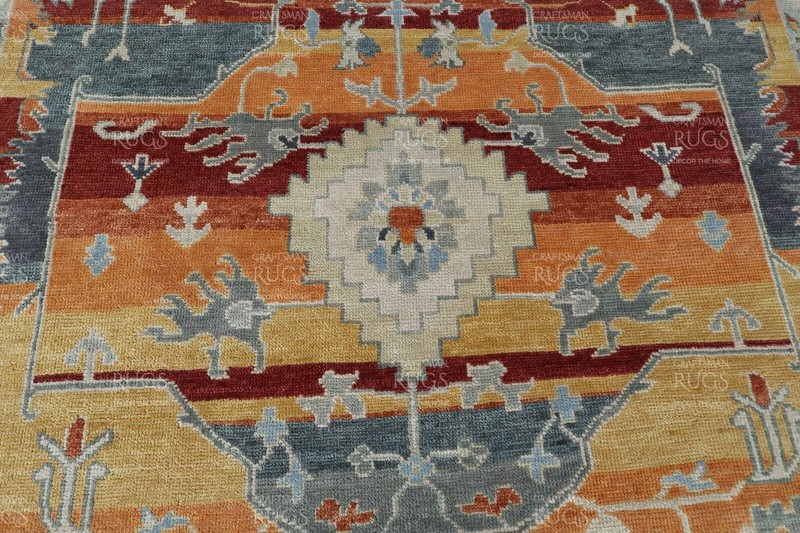 8x10 Orange Hand made Serapi Traditional Area Rugs, Oriental Floor Carpet gallery