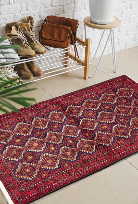Vintage Hand-Knotted Area Rug 3'4" x 5'8" Traditional Wool Carpet gallery
