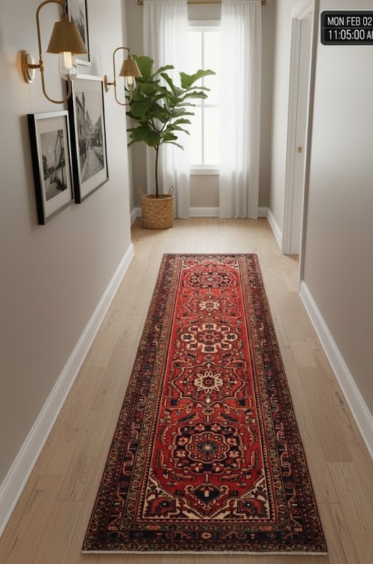 3'6X11'9 Oriental Runner Rug Floral Geometric Farmhouse Carpet gallery