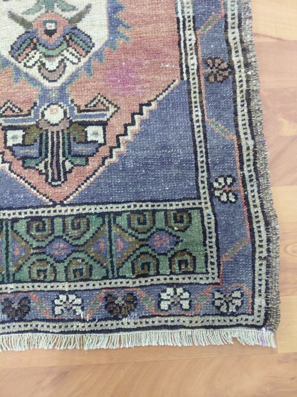 Geometric Old Design Rug Antique Handmade Wool Rug Free Ship Rare Rug gallery