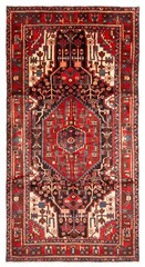 Vintage Hand-Knotted Area Rug 4’11” x 9’10” Traditional Oriental Wool Carpet
