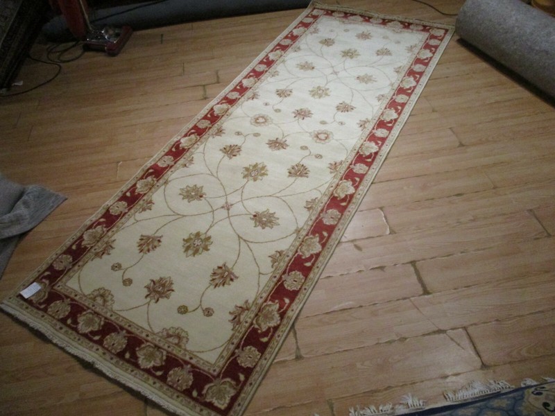 4'x12' RUNNER Gorgeous Allover-Pattern HANDMADE-KNOTTED WOOL RUG 585665 gallery