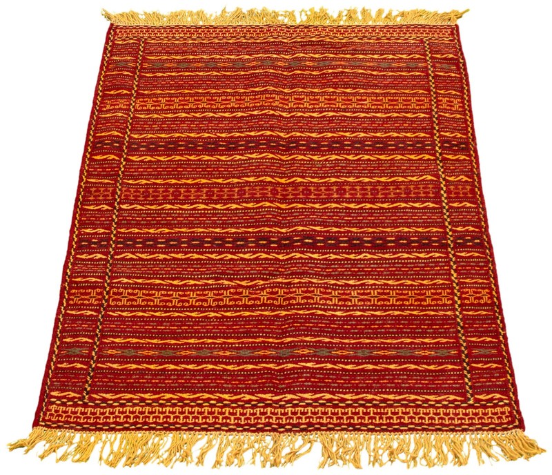 Vintage 3'3" x 4'11" Traditional Wool Hand Woven Oriental Area Rug gallery