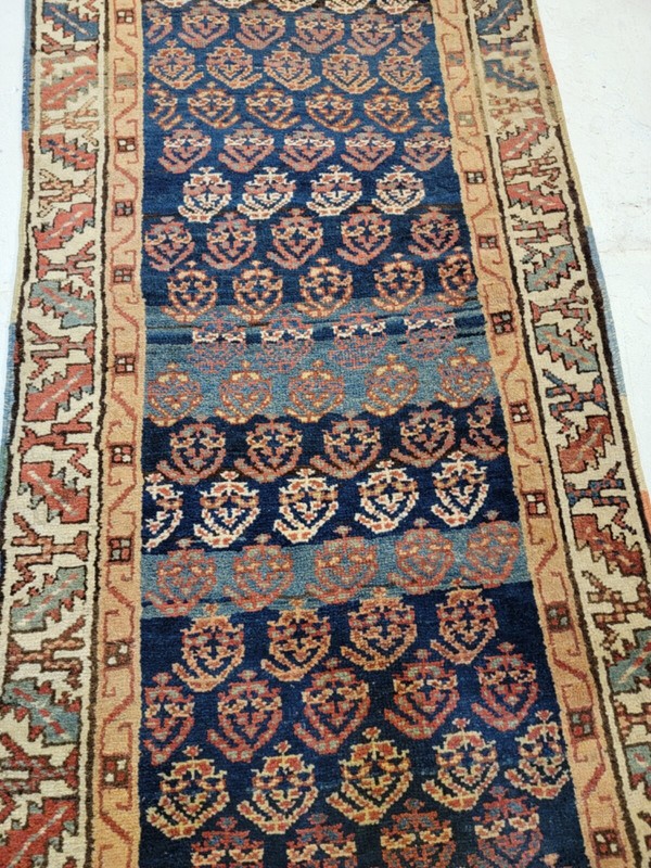 Antique Oriental Hand-Knotted Wool Runner Collectible Rare Malayer 2'8" x 17' gallery