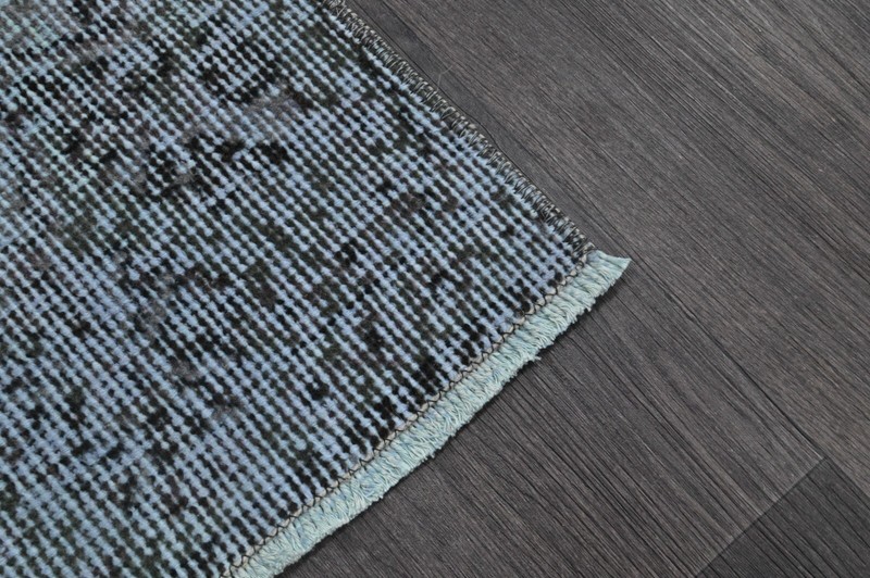Vintage Turkish Runner Rug 2x7ft GRAY Handmade Anatolian Oushak Hallway Wool gallery