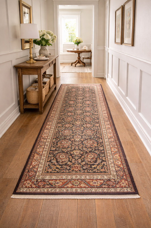 4X10 ft Hand-Knotted Allover Floral Design Oriental Runner Rug Kitchen Carpet gallery