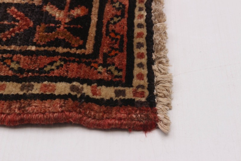 3'6" x 9'11" Vintage Hand-knotted Runner Rug Traditional Oriental Wool Carpet gallery