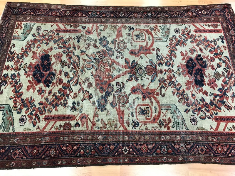 4'3" x 6'8" Antique Turkish Floral Oriental Rug - 1880s - Hand Made gallery