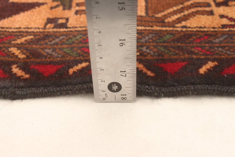 Vintage 3'8" x 6'9" Traditional Hand Knotted Vegetable Dye Wool Area Rug gallery
