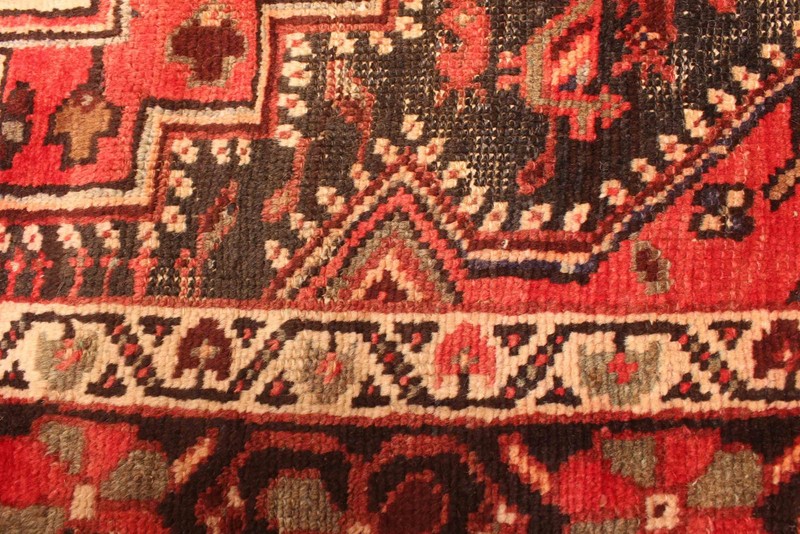 Vintage Hand-Knotted Area Rug 4'1" x 6'11" Traditional Oriental Wool Carpet gallery