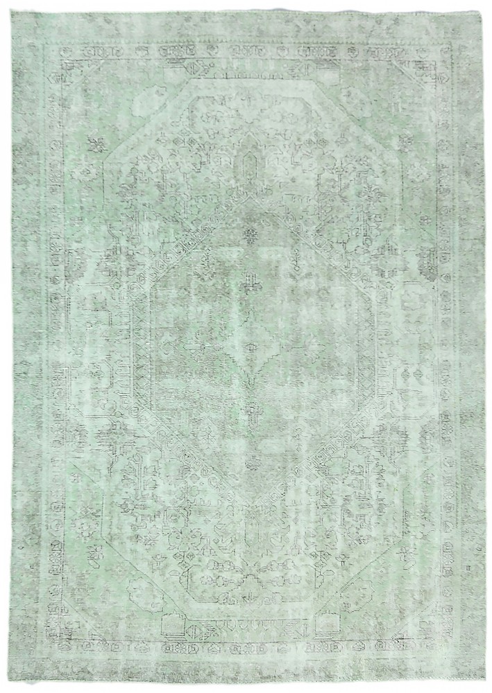 5'8X8'4 ft Overdyed Antique Distressed Vintage Oriental Rug Floral Design Carpet