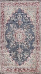Muted Vintage Traditional Evenly Low Pile Hand-knotted Living Room Rug 8×12 ft.