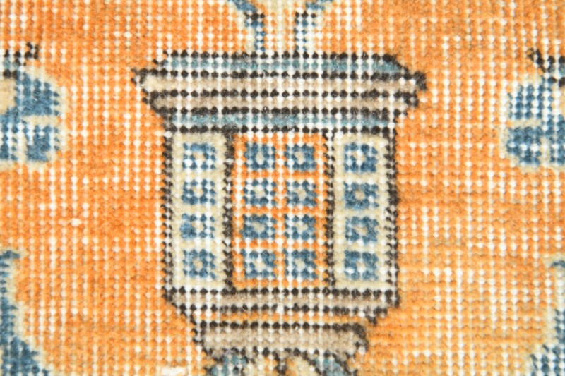 3x4 Turkish Area Rug Hand-Knotted Vintage Oushak Small Wool Rug Decor Carpet,966 gallery