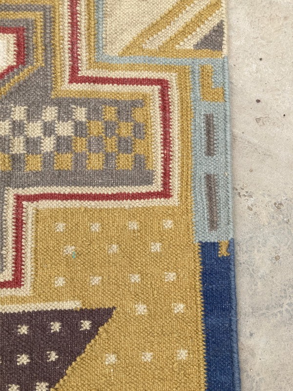 Vintage Traditional Handmade Lovely Turkish Kilim Floor Rug Carpet 242x79 cm gallery