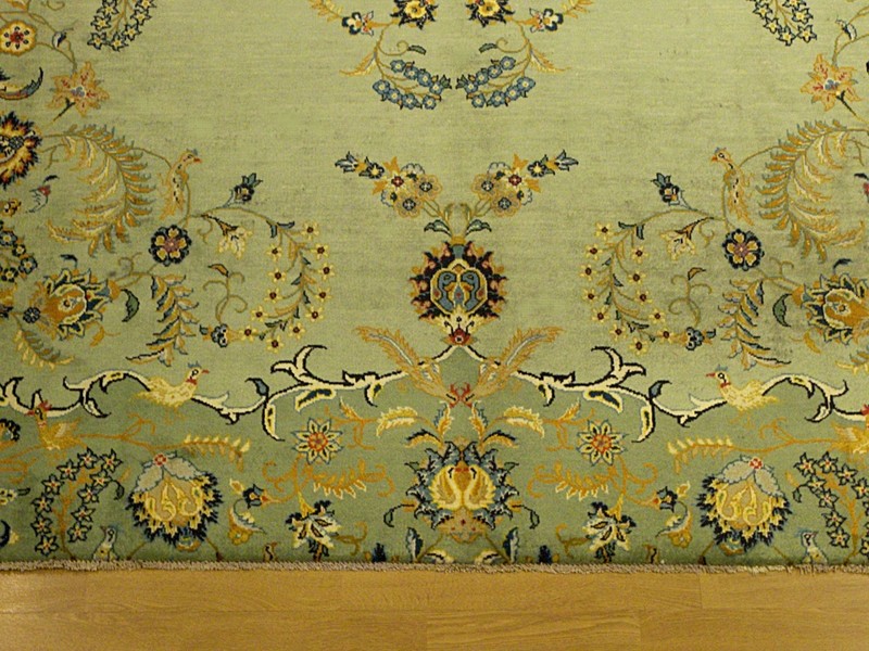 10 x 12 ft High Quality Handmade Antique 1930s Royal Kashaan Rug _Soft Kork Wool gallery
