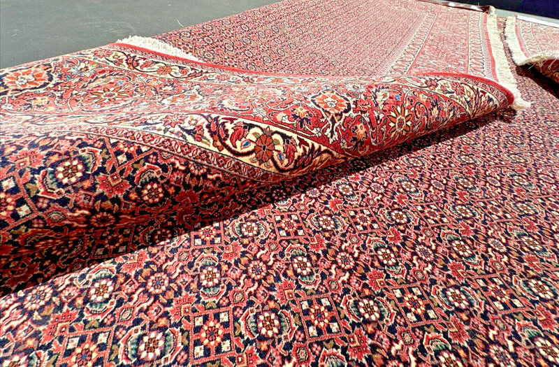 Auth: 80's Kurdish Bidjar SUPER FINE Iron Rug A Masterpiece! 12x16 gallery