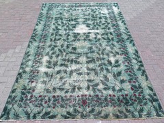 Turkish Rug, Area Rug Antique Rug Wool Floor Rug Handmade Large Carpet 78″x121”