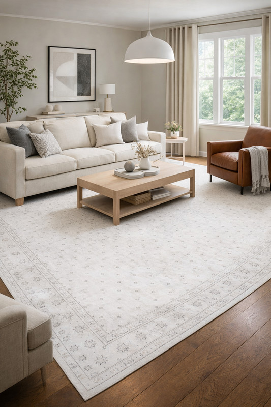 Distressed Vintage Oriental Rug Antique Carpet Allover Floral Design 7'5X10'6 ft gallery
