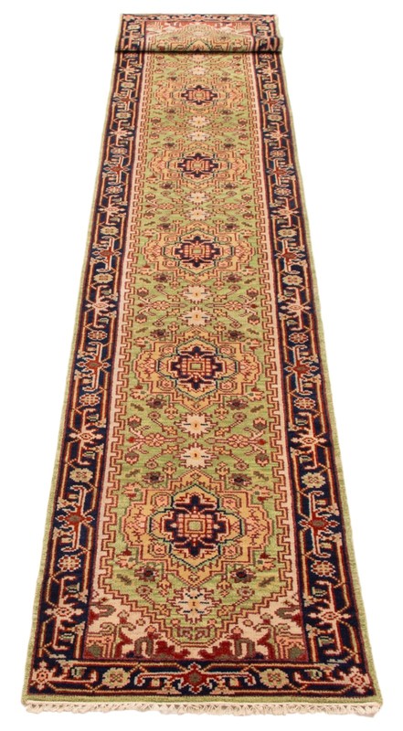 Vintage Hand-knotted Runner Rug 2'7" x 19'7" Traditional Oriental Wool Carpet gallery