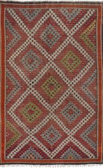 Vintage 6’1″ x 11’1″ Traditional Wool Hand Woven Oriental Area Rug